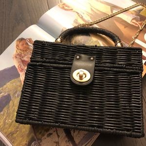 Zara basket bag black